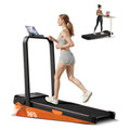 Umay Folding Walking Treadmill for Home/Office, 16% Incline, Handrails, 300 Lbs Capacity Indoor Walking Machine Summerwins