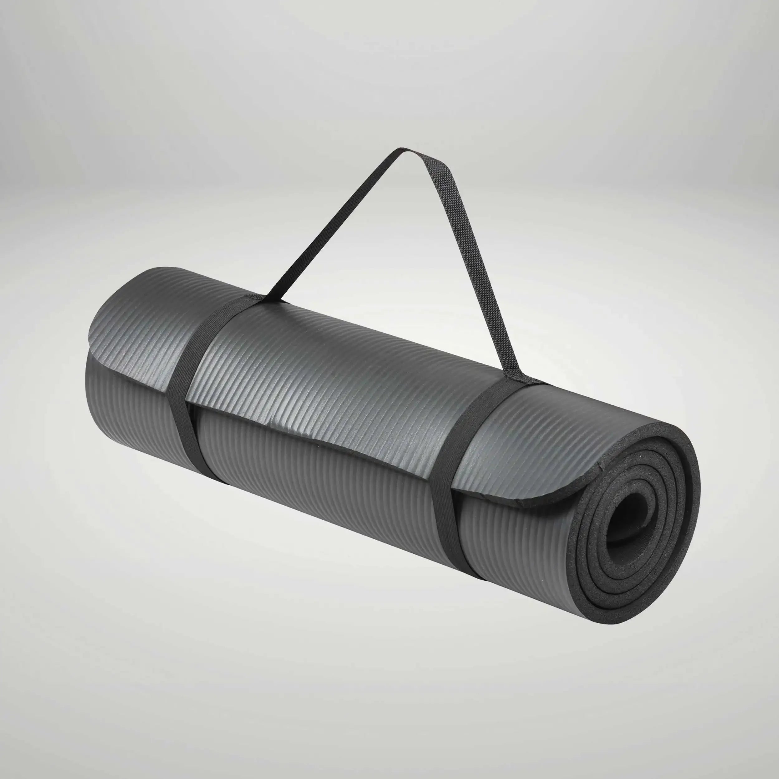 Yoga Mat Premium Non Slip Thick – Extra Comfortable Exercise Mat for Home Workouts, Pilates, Stretching & Gym – Cushioned NBR Foam, Gym Mat with Strap, for Women & Men
